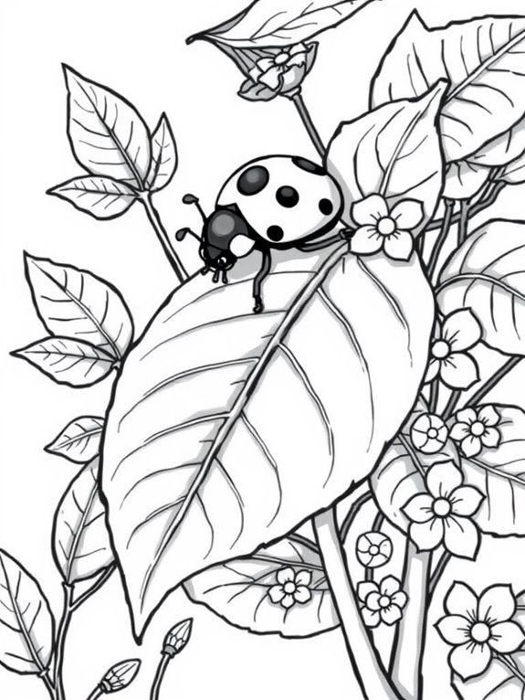 ladybug on plant adventure