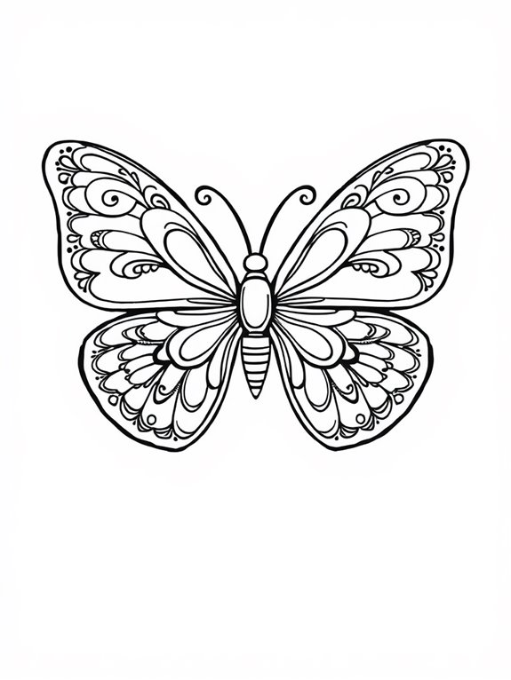 large patterned butterfly design