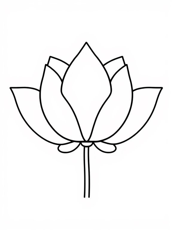 lotus flower coloring page