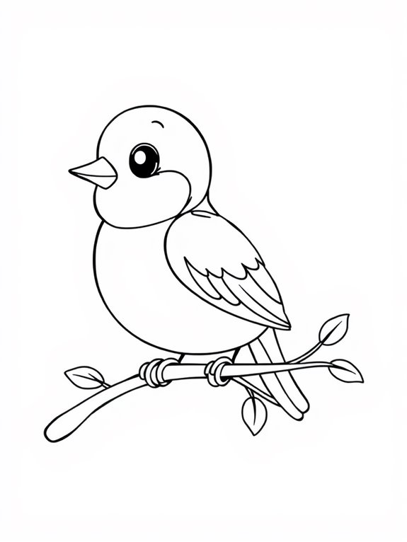 lovebird on a branch