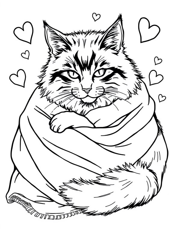 maine coon cat coloring