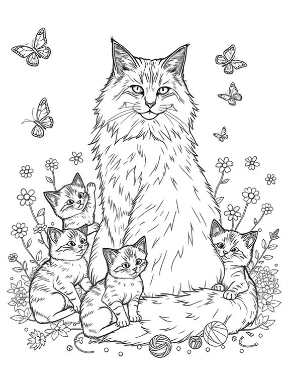 maine coon coloring fun