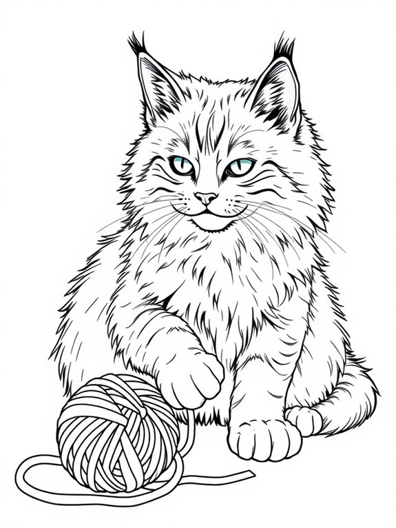 maine coon yarn fun