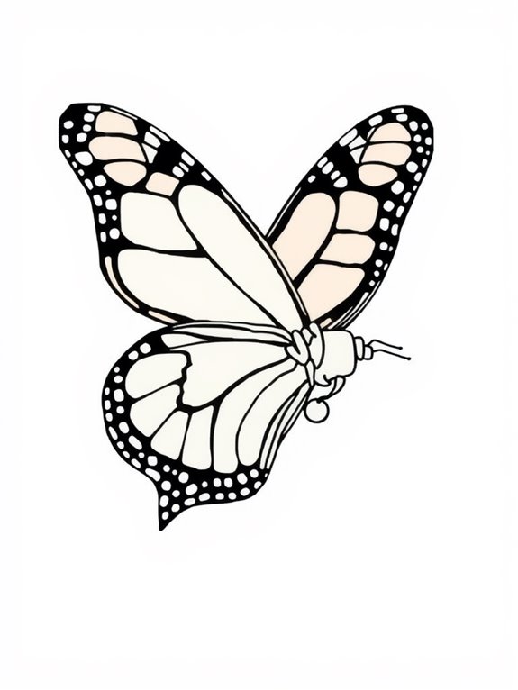 monarch butterfly coloring page