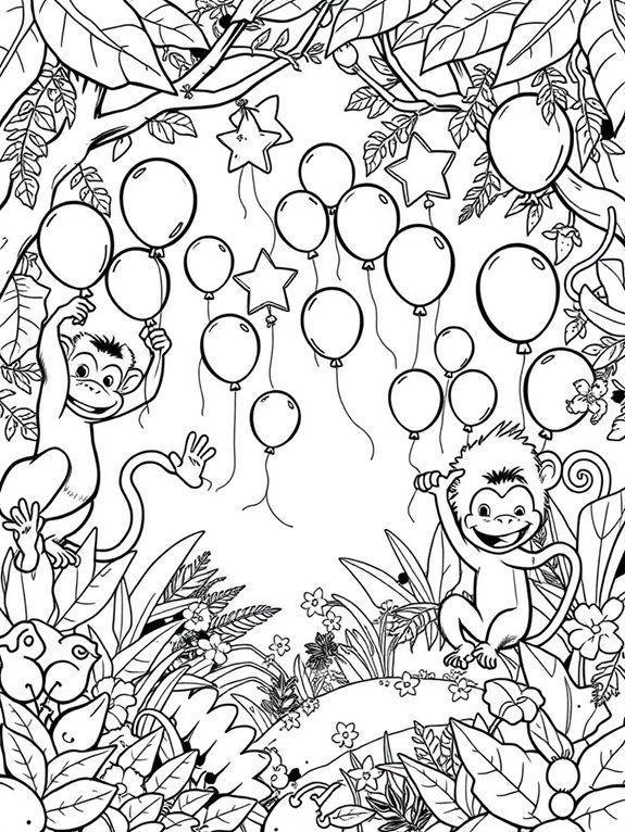 monkeys and balloons fun