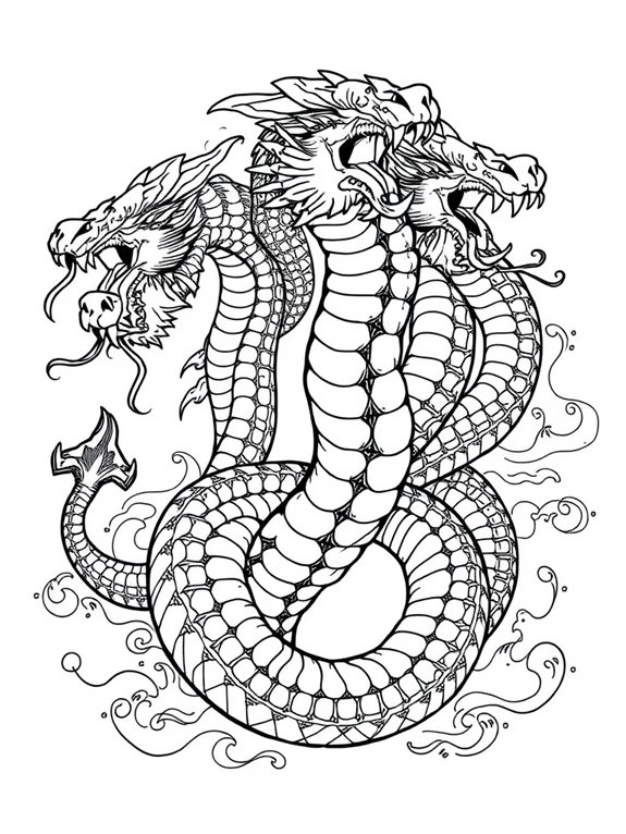 mythical creature coloring page