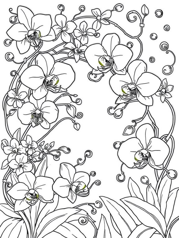 orchids in fantasy design