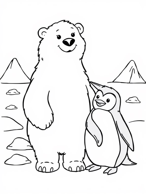 polar bears and penguins