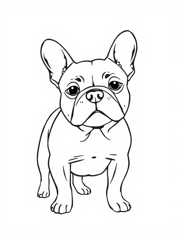 proud minimalist french bulldog