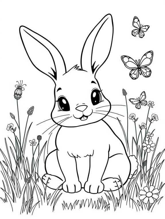 rabbit in a meadow