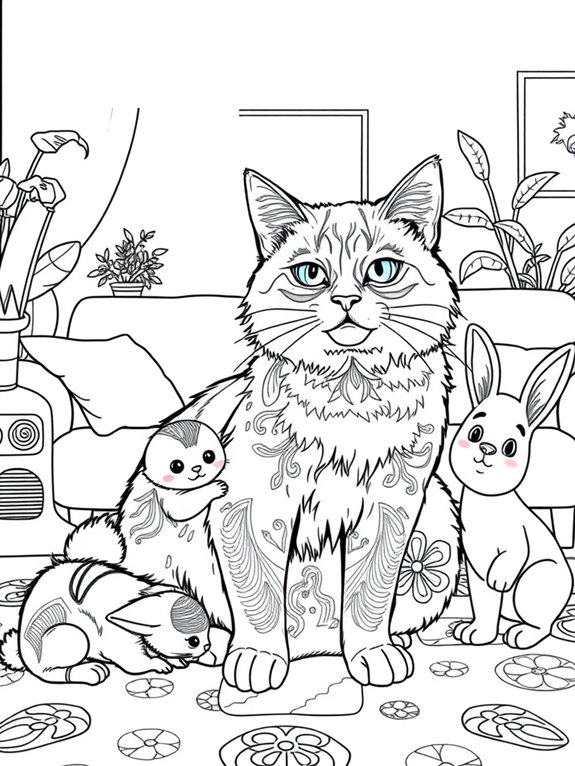 ragdoll cat coloring fun