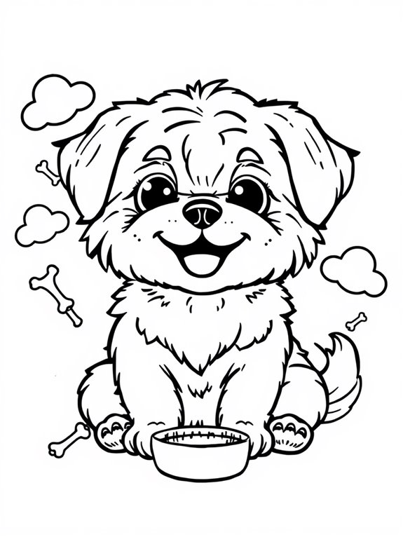 shih tzu coloring page