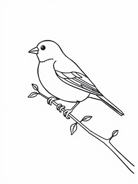 simple canary coloring design