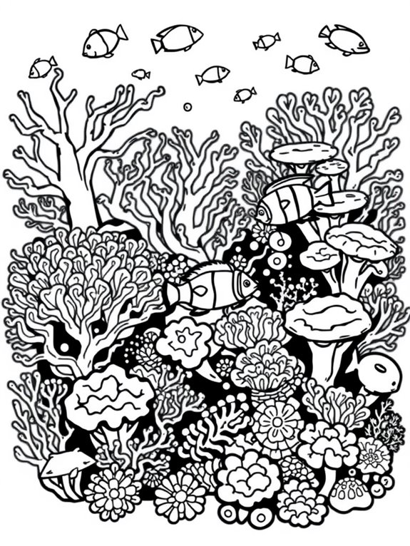 simple coral reef scene