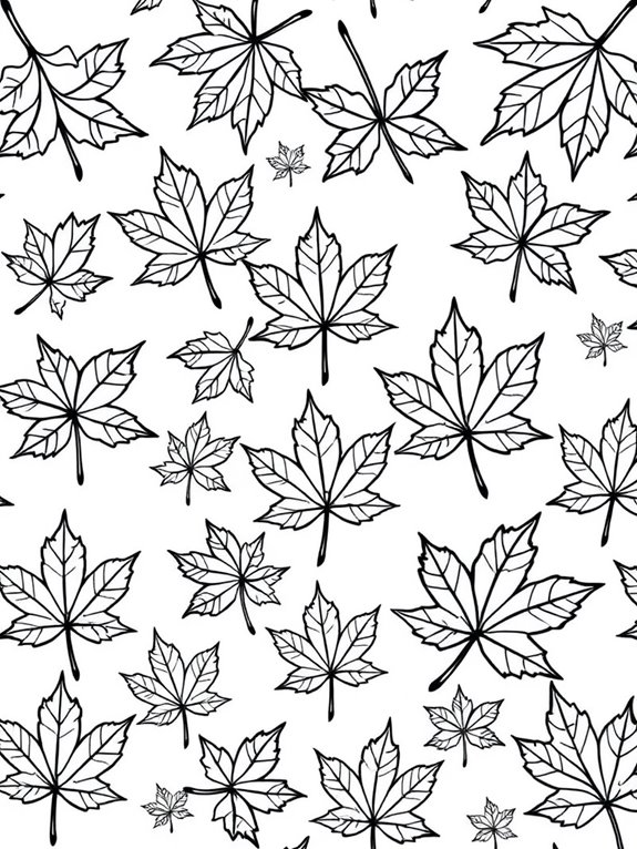 simple leaf design art