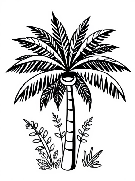 simple palm tree illustration