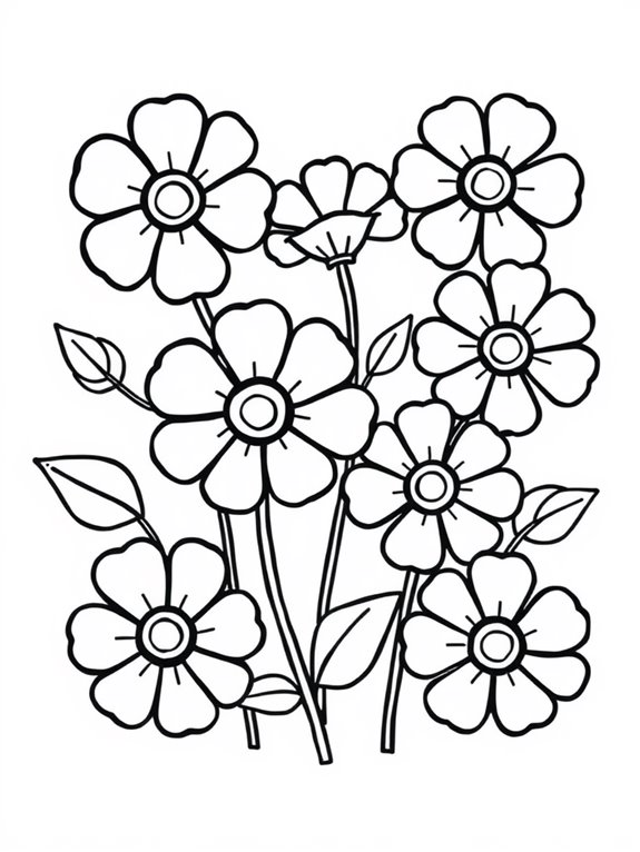 simple shapes buttercup coloring