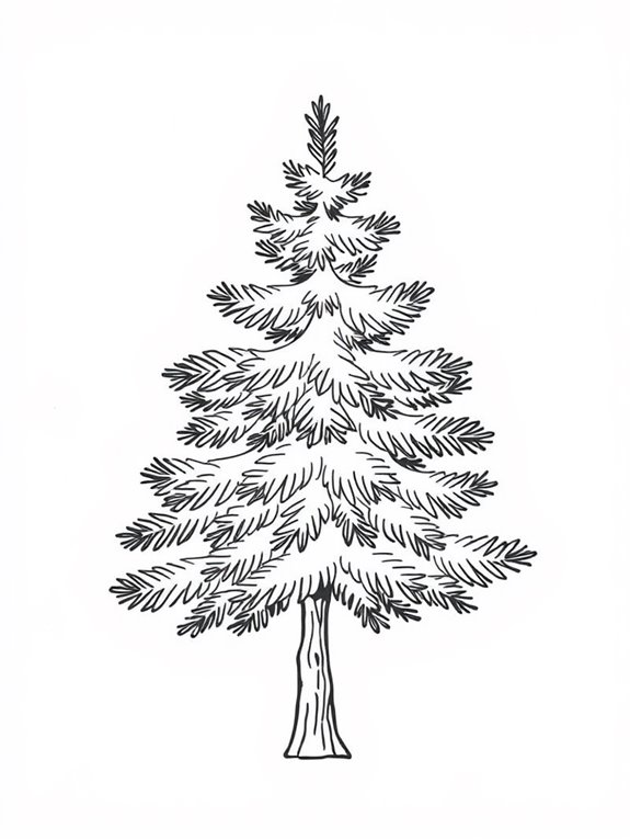 simple spruce tree outline