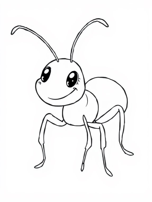 smiling carpenter ant illustration