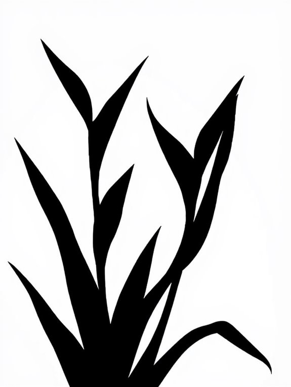 snake plant coloring page