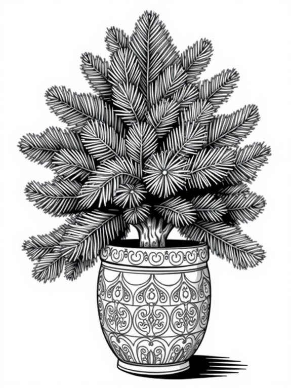 spruce tree in pot