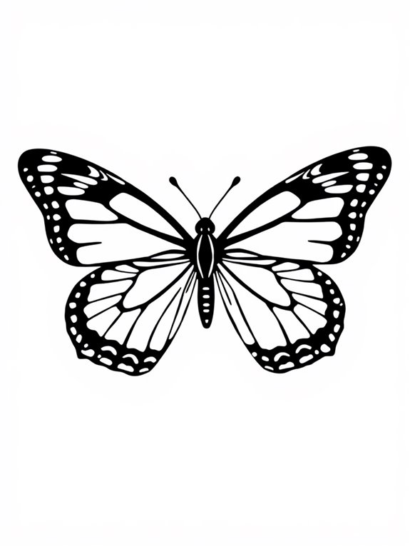 swallowtail butterfly coloring page