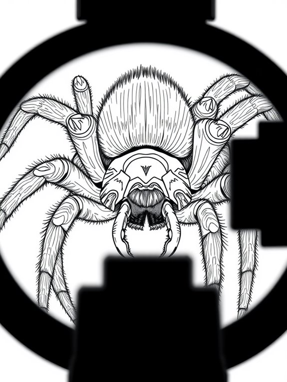 tarantula coloring page design