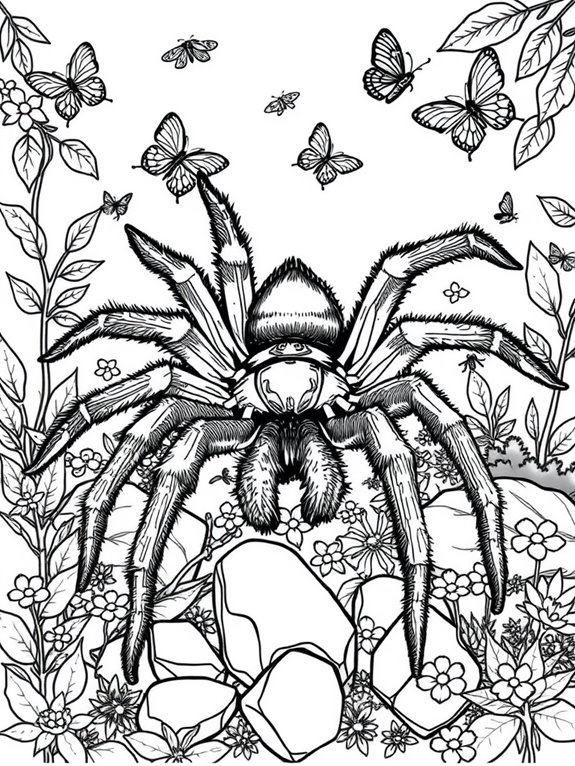 tarantula in nature scene