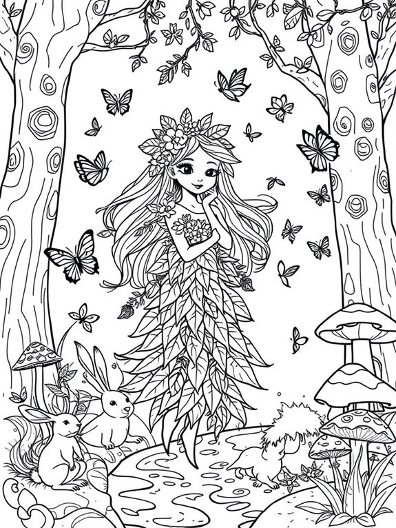 whimsical fairy coloring fun