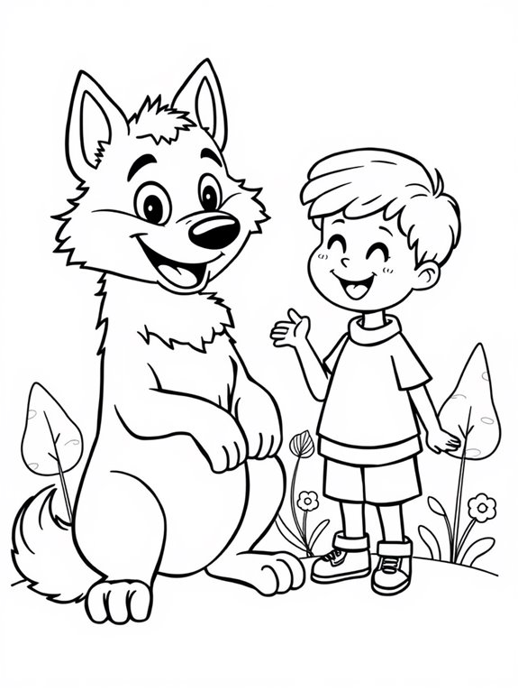 wolf and child friendship